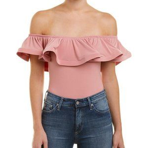 Misa Los Agneles Corcica Ruffle Sleeve Bodysuit Emjs6131 Blouse